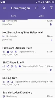 Kältehilfe android App screenshot 1